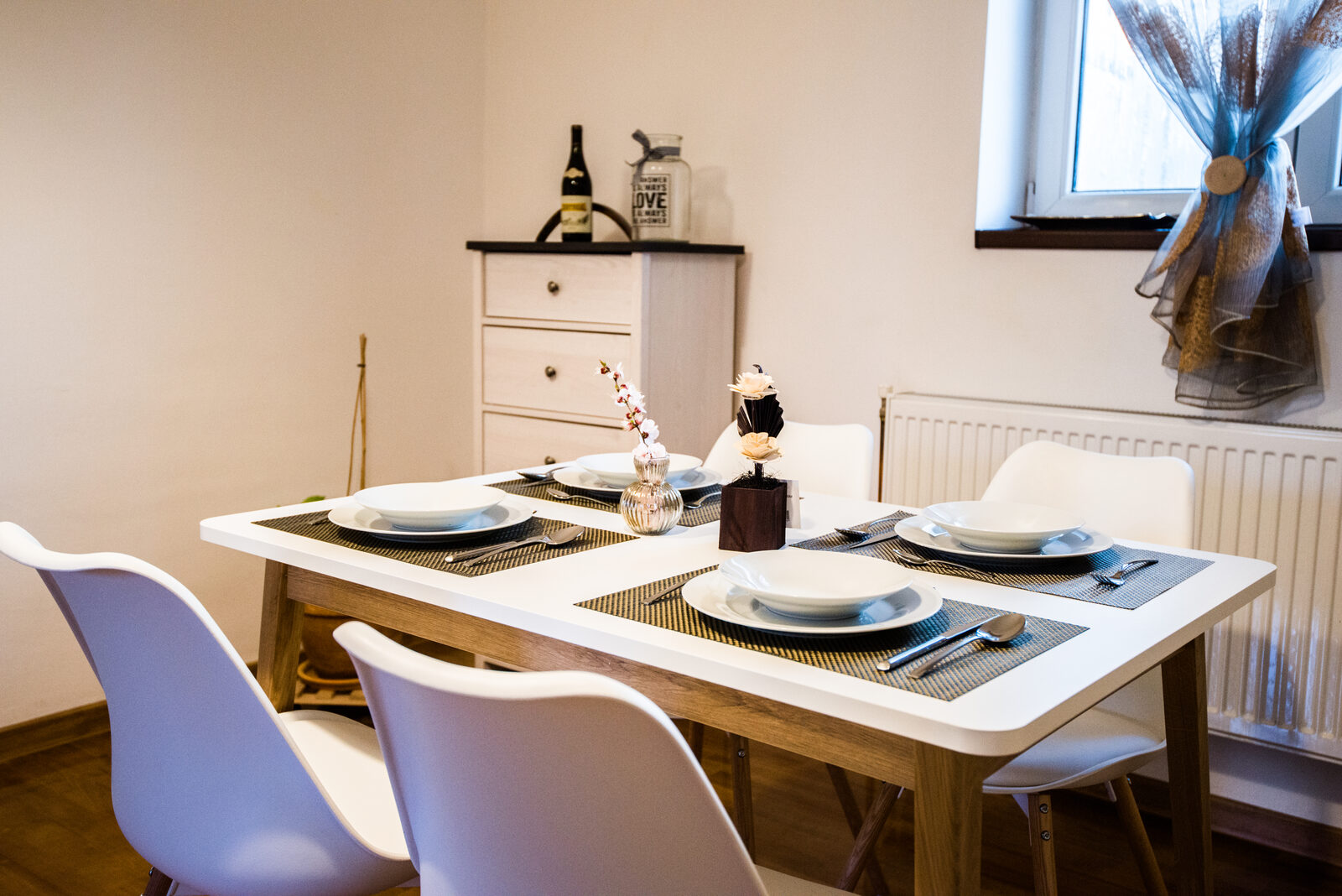 Table set for four