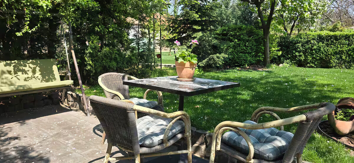 Relaxation area in the garden